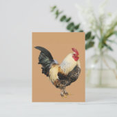 Geïsoleerde rooster briefkaart (Staand voorkant)