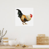 Geïsoleerde rooster poster (Keuken)