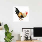 Geïsoleerde rooster poster (Thuiskantoor)