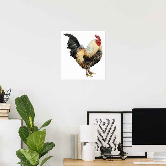 Geïsoleerde rooster poster (Thuiskantoor)