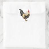 Geïsoleerde rooster vierkante sticker (Tas)