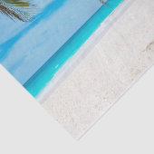 Geïsoleerde strand- en palmbomen  tissuepapier (Detail)