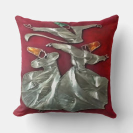 Geïsoleerde sufis in gebeden acrylkunst kussen