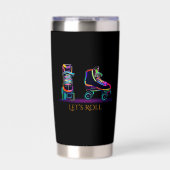 Geïsoleerde trommel met roller-Schaatsen Drinkbeker (Voorkant)