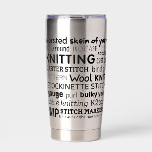 Geïsoleerde Tumbler Reizen Koffiemok van het breiw Drinkbeker