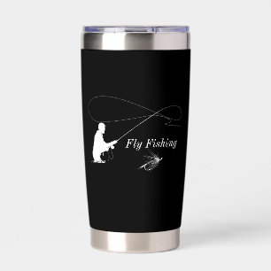 Geïsoleerde tumbler voor vliegvissen drinkbeker