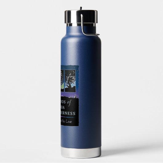 Geïsoleerde waterfles (40e Dark Sky Logo) (Links)