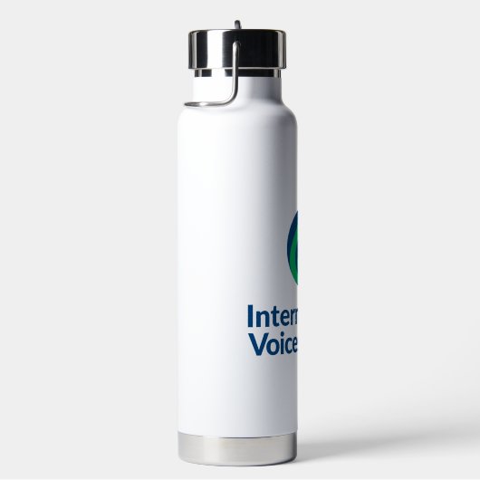 Geïsoleerde waterfles met Pop-up rietje - IVH Logo (Rechts)