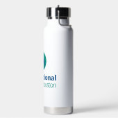 Geïsoleerde waterfles met Pop-up rietje - IVH Logo (Links)