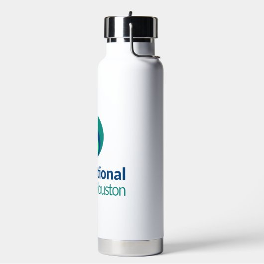 Geïsoleerde waterfles met Pop-up rietje - IVH Logo (Links)