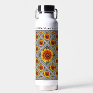 Geïsoleerde waterfles met Susie's Zonnebloemen4