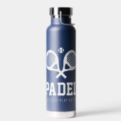 Geïsoleerde waterfles voor padel speler (Links)