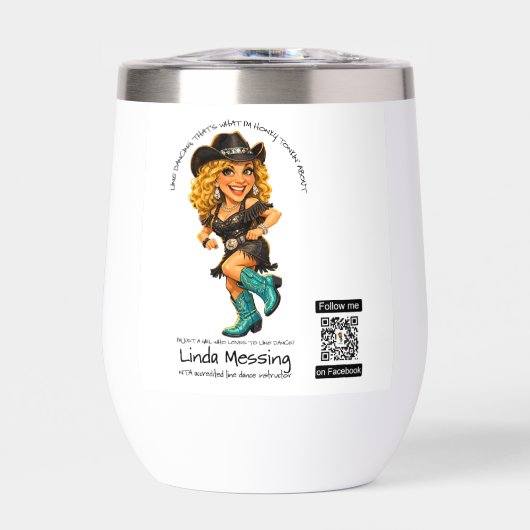 Geïsoleerde wijnbeker (Voorkant)