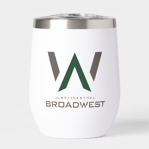 Geïsoleerde wijndroogtrommel - grote Logo - bos