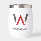 Geïsoleerde wijndroogtrommel - grote Logo - rood (Achterkant)