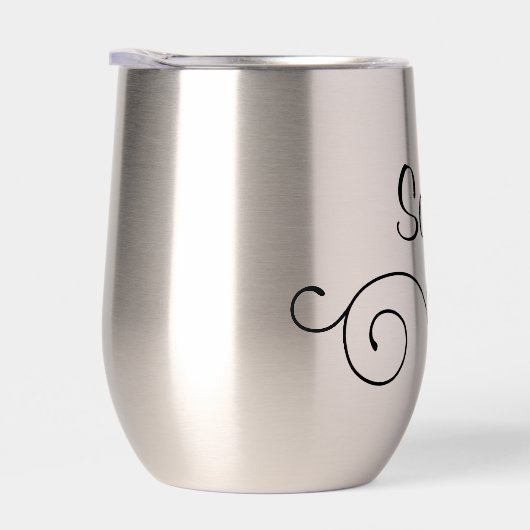 Geïsoleerde wijndroogtrommel met naam (Rechts)