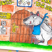 Geisslein Birthday briefkaart door Nicole Janes