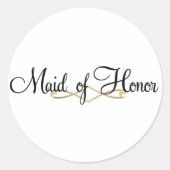 Geïstisch van Eer Ronde Sticker (Voorkant)