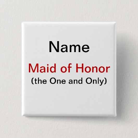 Geïstisch van Eer Vierkante Button 5,1 Cm (Voorkant)