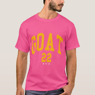 Geit 22 Basketbal nummer 22 Basketbal T-shirt