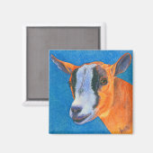Geit #2 Magneet - Pygmee Geit (Voorkant / Achterkant)