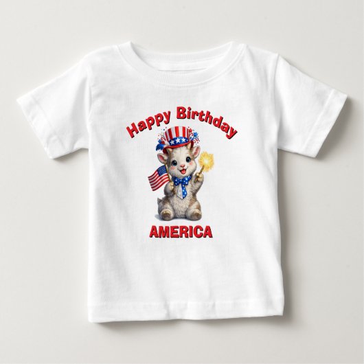Geit (5ah) Patriottische Kinder T-shirt (Voorkant)