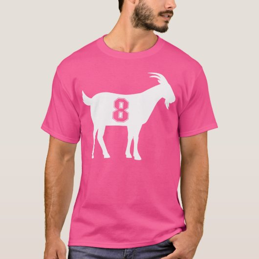 Geit 8 Geit Nummer 8 Geit T-shirt (Voorkant)