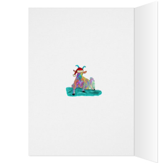 Geit a Claus Funny kerstHumor (Binnen (Links))