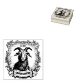 Geit aangepaste naam Bookplate Rubberstempel (Gestempeld)