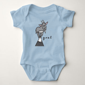 Geit Baby Bodysuit of One-Piece (met onderlaag)