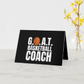 Geit Basketbal Coach Cadeau Kaart (Gele Bloem)