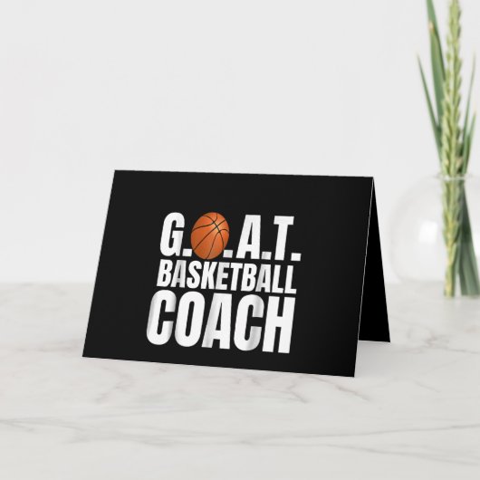 Geit Basketbal Coach Cadeau Kaart (Voorkant)