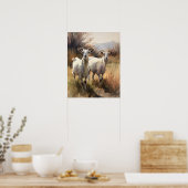 Geit Boerderij Animal Art Print Poster (Keuken)