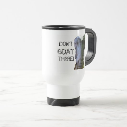 "GEIT DAAR NIET!" Reismok Reisbeker (Voorkant rechts)