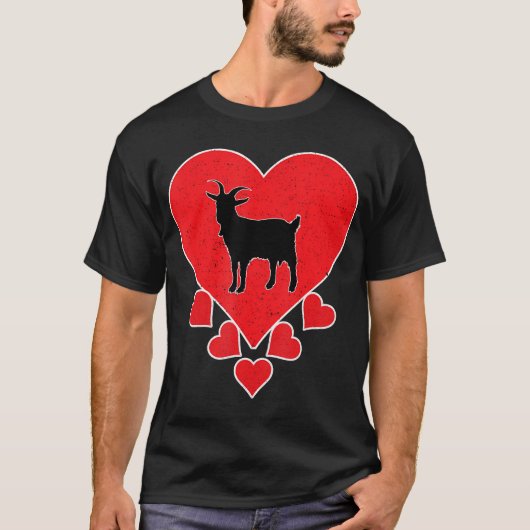 geit Dierenvriend Valentijnsdag geit T-shirt (Voorkant)