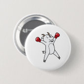Geit doet aan boksen ronde button 5,7 cm (Voorkant /achterkant)