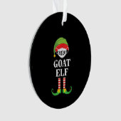 Geit Elf Matching kerstgroep Familie Ornament (voorkant)
