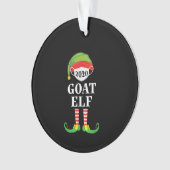 Geit Elf Matching kerstgroep Familie Ornament (voorkant)