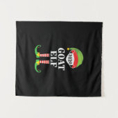 Geit Elf Matching kerstgroep Familie Wandkleed (Voorkant (horizontaal))