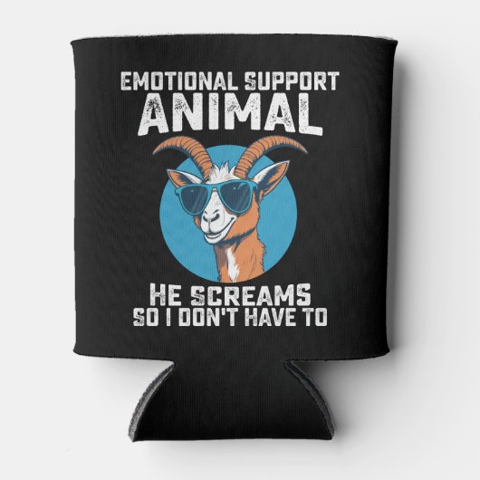 Geit Emotionele Ondersteuning Dier hij schreeuwt D Blikjeskoeler (Voorkant)