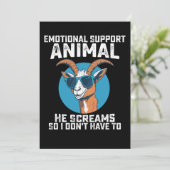 Geit Emotionele Ondersteuning Dier hij schreeuwt D Kaart (Staand voorkant)