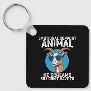 Geit Emotionele Ondersteuningsdier Hij Schreeuwt D Sleutelhanger