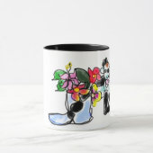 Geit en bloemen mok (Midden)