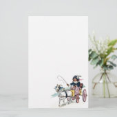geit en buggy briefpapier (Staand voorkant)