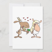 Geit en schaap in liefde kaart (Voorkant)