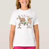 Geit en schaap in liefde t-shirt (Voorkant)