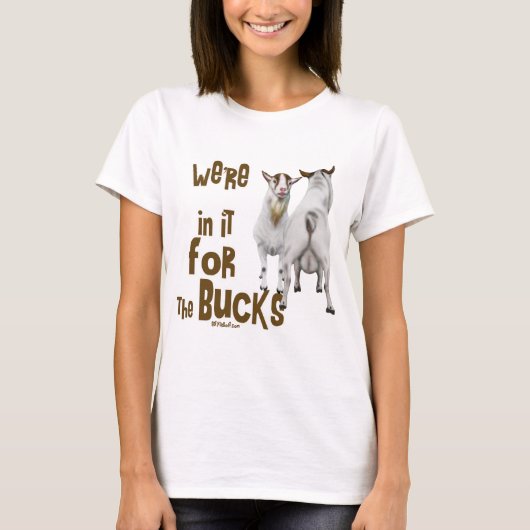 Geit - erin voor de Bucks T-shirt (Voorkant)