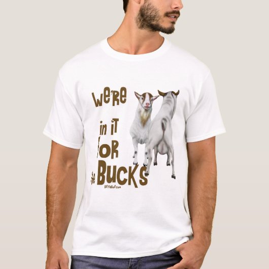 Geit - erin voor de Bucks T-shirt (Voorkant)