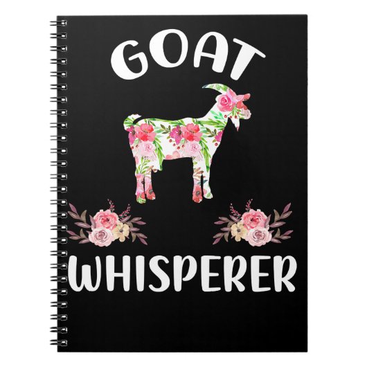 Geit Floral Goat Whisperer Bucks Expert Kind Capri Notitieboek (Voorkant)