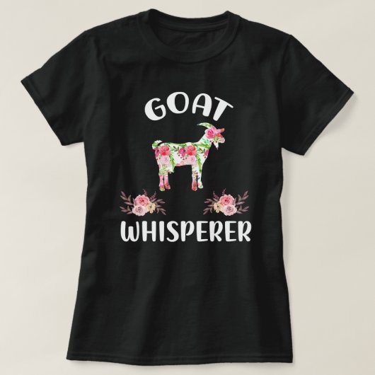 Geit Floral Goat Whisperer Bucks Expert Kind Capri T-shirt (Design voorkant)